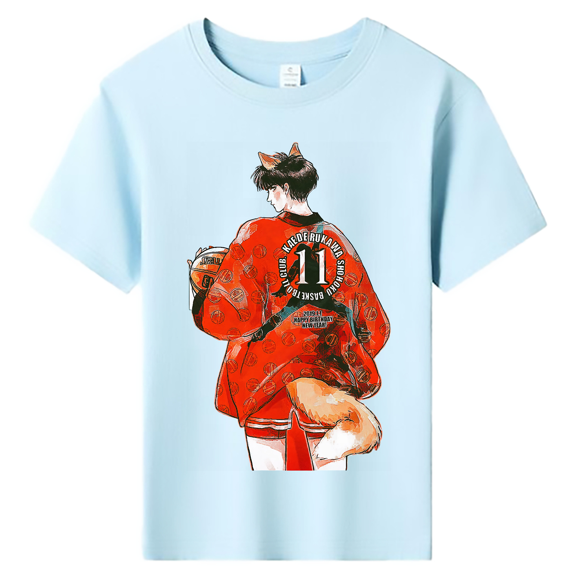 （画像用） SLAM DUNK／スラムダンク 綿100％キッズTシャツ（フロントプリント）